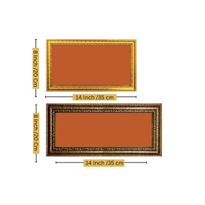 Lord Tirupati, Buddha, Jesus Photo Frame - 8x14 Inch Brown Wooden Frame | Hindu Gods Wall Decor For Home & Office