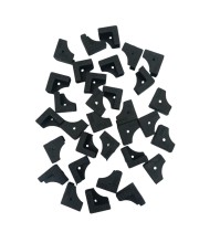 Black Photo Frame Side Plastic Corner 8x10 Inch Modern Wall Mount Display for Home Office Gallery Decoration (100 Pcs)