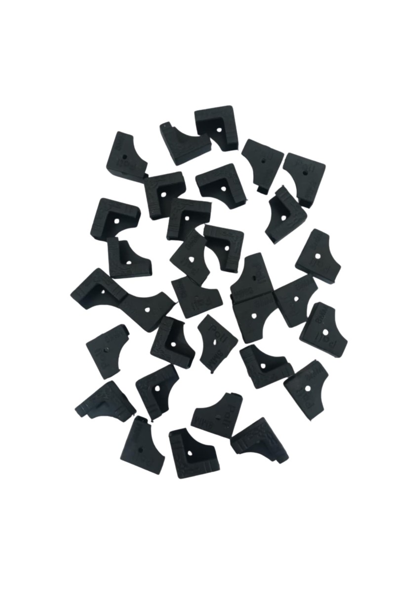 Black Photo Frame Side Plastic Corner 8x10 Inch Modern Wall Mount Display for Home Office Gallery Decoration (100 Pcs)