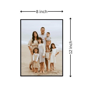Hitech Sales Personalized Photo Frames for Table and Walls Decoration | Gifts and Home decor laminated photo (Without glass) | 8x12 Inch
