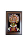 Hi Tech Sales Kathakali Classical Indian Dance Polystyrene Photo Frame for Wall Decor Home, Office, and Temple - Printed Photo