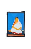 Hitech Sales Baro Maa Hindu Religious Wooden Laminated Photo Frame 5x7 Inch Decorative Frame for Home, Office, and Temple
