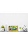 Lord Shiva Ji Photo Frame - 8x14 Inch Brown Wooden Frame | Hindu Gods Wall Decor For Home & Office