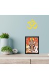 Hitech Sales Ramakrishba Dev and Sarada Maa With Maa kali, Mahakali Polystyrene Photo Frame for Pooja Room, Temple, Home Decor and Gift (Printed Photo, Black, 7.12 x 9.12 inches)