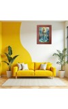 Mata Ganga Photo Frame 10x14 Inch Religious Wall & Table Decor Frame | Mata Ganga Spiritual Photo Frame For Home, Temple & Office | Decorative Hindu God & Goddess Frame (Pack Of 1) (F18228)