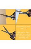 Hitech Sales Multi Purpose Scissors 11” Rajor Sharp Cutting, Better Grip, Ideal for Office, Home, School, Art & Craft (26 cm, Black - Pack of 1)