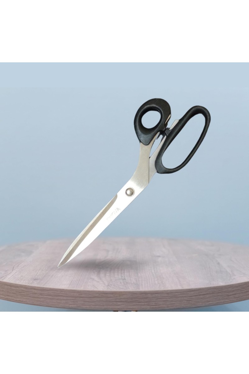 Hitech Sales Multi Purpose Scissors 11” Rajor Sharp Cutting, Better Grip, Ideal for Office, Home, School, Art & Craft (26 cm, Black - Pack of 1)