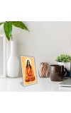 Car Desk/Table Top Paramahansa Yogananda Acrylic L-Style Photo Stand - 5x7 Inches, Compact And Stylish Spiritual Display (F6671)