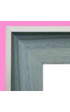 HiTechMart 11x15 inch Single Picture Frame Grey Solid Polystyrene Frame with Acrylic Glass for 8x12 Without Mat Wall Display
