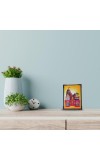 Hitech Sales Hindu God Jagannath Ji Religious Wooden Laminated Photo Frame 5x7 Inch Decorative Frame for Home, Office, and Temple
