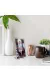 Car Desk/Table Top Shirdi Sai Baba Acrylic L-Style Photo Stand - 2.5x3.5 Inches, Compact And Stylish Spiritual Display (F6693)