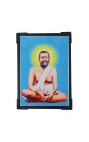 Hitech Sales Ramakrishna Paramahansa Hindu Religious Wooden Laminated Photo Frame 5x7 Inch Decorative Frame for Home, Office, and Temple