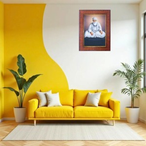 Guru Ram Dasji Photo Frame 19X23 Inch Religious Wall & Table Decor Frame | Guru Ram Dasji Spiritual Photo Frame For Home, Temple & Office | Decorative Hindu God & Goddess Frame (Pack Of 1) (F18345