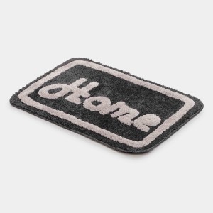 Home Beautiful Anti-Skid Polyester Bath Mat, Set of 2