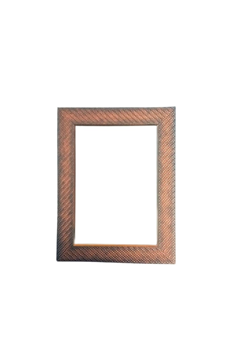 Decorative Metallic Photo Frame, Textured Bronze Finish, Wall & Tabletop Picture Frame for Home and Office Décor (Photo size 5x7 inch).