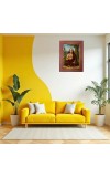 Lord Krishna Photo Frame 21X25 Inch Religious Wall & Table Decor Frame | Lord Krishna Spiritual Photo Frame For Home, Temple & Office | Decorative Hindu God & Goddess Frame (Pack Of 1) (F18332)