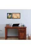 Hitech Sales Lord Dattatreya Swamy Gurudatta Dattaguru Polystyrene Photo Frame for Pooja Room, Temple, Home Decoration, Gift (Wall and Tabletop, Printed Photo, Black, 7.12 x 9.12 inches)