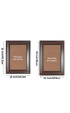Classic Brown Wooden Photo Frame Set of 2 | Wall & Tabletop Display | Ideal for Home Décor, Office, Certificate & Artwork | Durable MDF Back with Glass Front (2, 18x14)