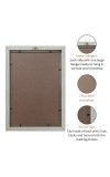 HiTechMart Beige Polystyrene Framed for Home, Office, Durable Frame for Photos (Easy Wall Mounting, 8 x 12 inch)