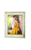 Marble Design Photo Frame – Modern Wall & Tabletop Picture Frame with Glass Front and MDF Back (Empty Frame) (Marble White)