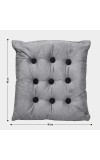Home Beautiful Dark Grey Polyester Cushion