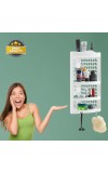 Multipurpose Wall-Mounted Plastic Corner Shelf | 3 - Layer Storage Rack for Kitchen, Bathroom, Living Room - Beige (1 Pc)