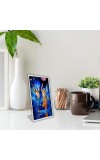Car Desk/Table Top Lord Chaitanya Mahaprabhu And Nityananda Prabhu Acrylic L-Style Photo Stand - 5x7 Inches, Compact And Stylish Spiritual Display (F6725)