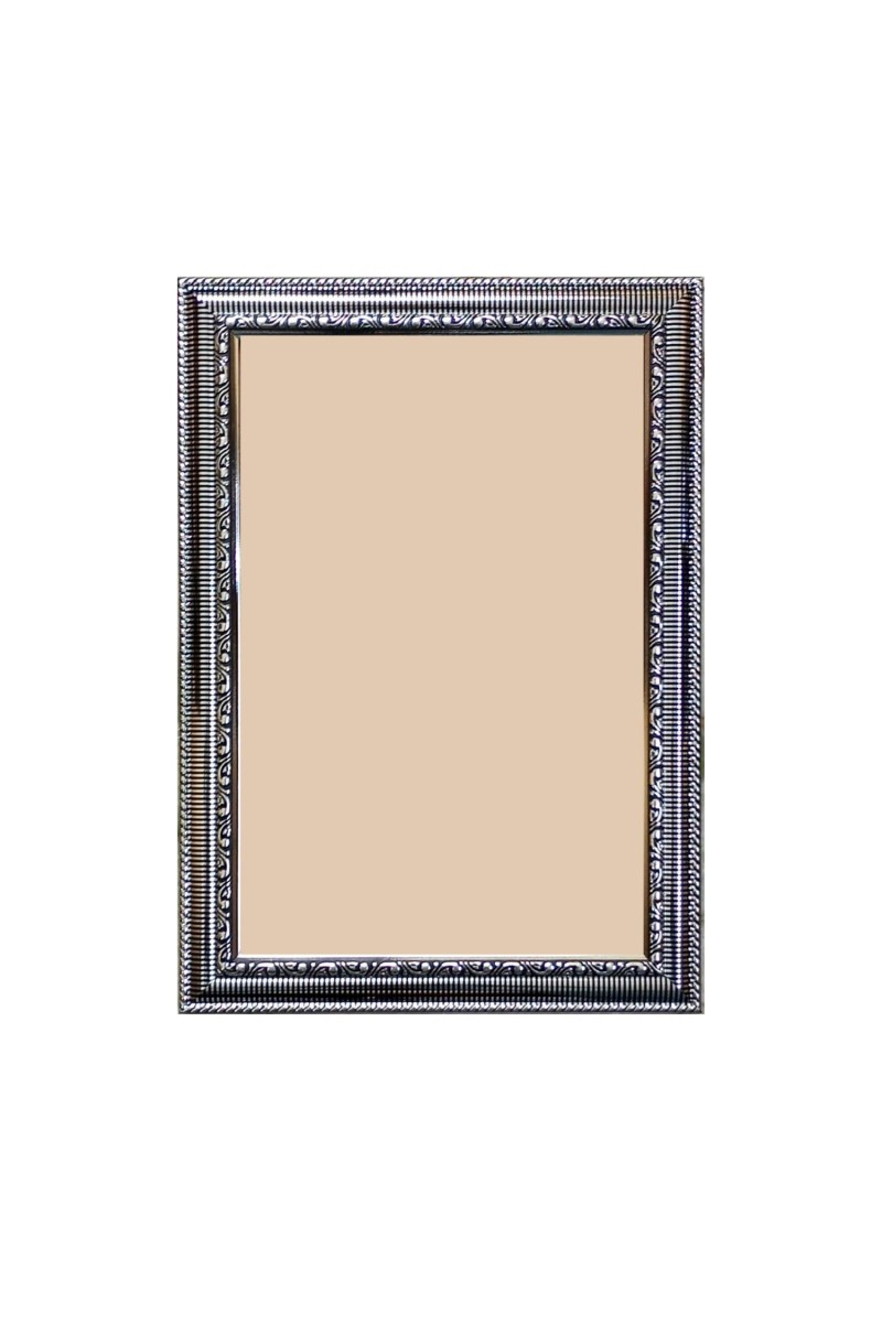Elegant Silver Decorative Photo Frame for Home & Office Décor | Vintage Wall & Tabletop Frame | Synthetic Wood Design with Acrylic Front | Ideal for Photos, Paintings & Certificates