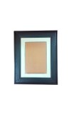 Classic Black Wooden Photo Frame with White Mount | Tabletop & Wall Hanging | Glass Front Display for Photos, Certificates & Artwork (5x7inch) (Black)