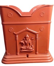 Plastic Tulsi Pot for Home | Durable & Weatherproof | Traditional Planter for Holy Basil (Tulsi) | Indoor & Outdoor Use | Decorative Plant Pot (Medium)