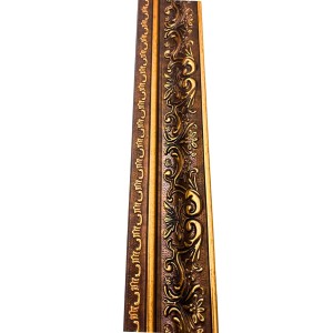 Antique Golden Decorative Photo Frame | Elegant Vintage-Style Wall & Tabletop Frame for Home Décor, Certificate, Painting & Artwork Display – Premium Empty Frame (Rectangular Design)
