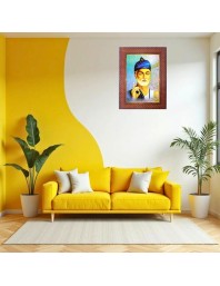 Swami Dayananda Photo Frame 15X19 Inch Religious Wall & Table Decor Frame | Swami Dayananda Spiritual Photo Frame For Home, Temple & Office | Decorative Hindu God & Goddess Frame (Pack Of 1) (F184