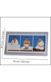 Anukul Chandra Thakur with Borda and Boroma – 3-in-1 Acrylic Photo Frame for Tabletop, Home Decor, Living Room, Spiritual Gift Item