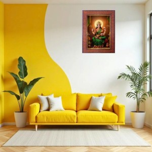 Mata Saraswati Photo Frame 17X21 Inch Religious Wall & Table Decor Frame | Mata Saraswati Spiritual Photo Frame For Home, Temple & Office (F18133X17X21)