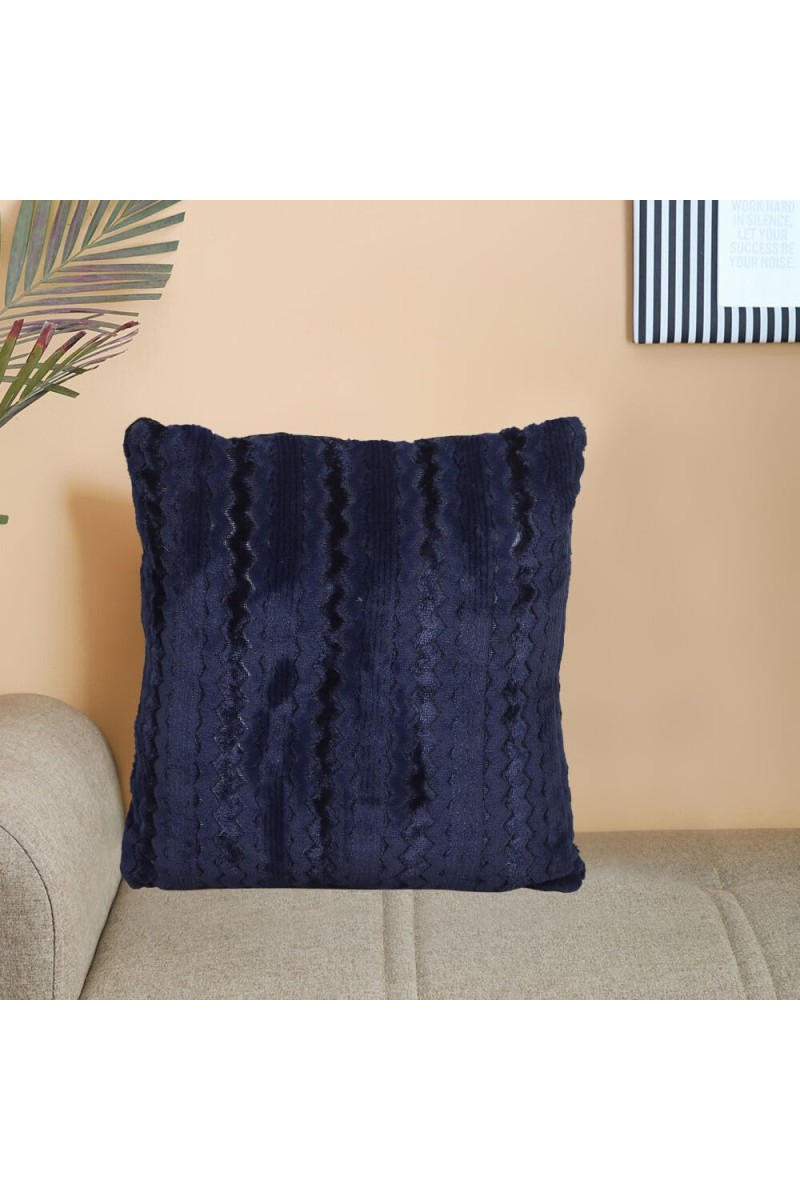 Home Beautiful Navy Blue Polyester Cushion