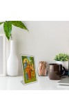 Car Desk/Table Top Lord Shiva,Parvati,sons Ganesha And Kartikeya. Acrylic L-Style Photo Stand - 5x7 Inches, Compact And Stylish Spiritual Display (F6677)