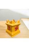 Tulsi Tree Planter Pot Indoor Outdoor Sacred Basil Plant Holder Decorative Eco-Friendly Durable Lightweight (Yellow)