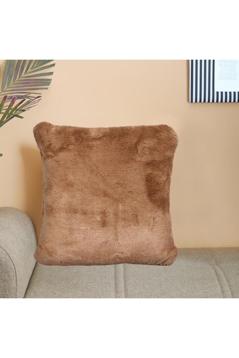 Home Beautiful Brown Velvet Cushion