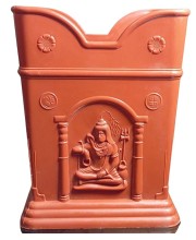 Plastic Tulsi Pot for Home | Durable & Weatherproof | Traditional Planter for Holy Basil (Tulsi) | Indoor & Outdoor Use | Decorative Plant Pot (Small)