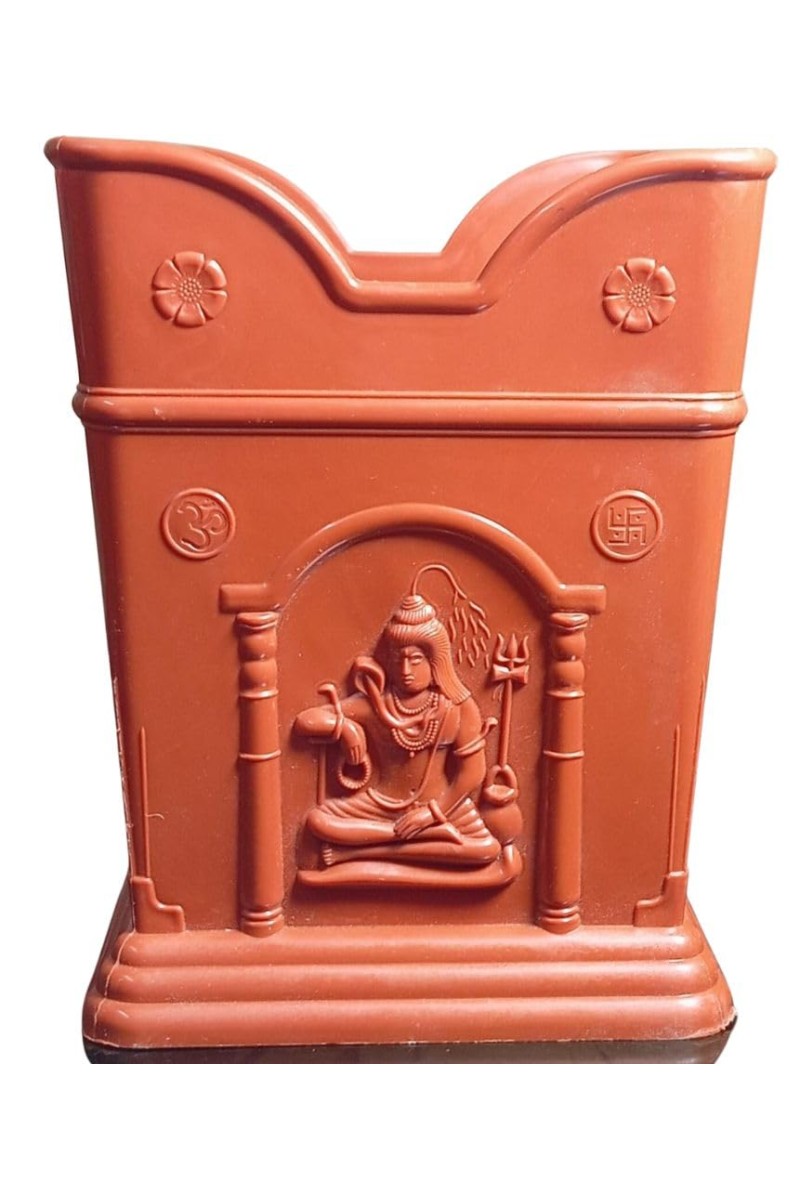 Plastic Tulsi Pot for Home | Durable & Weatherproof | Traditional Planter for Holy Basil (Tulsi) | Indoor & Outdoor Use | Decorative Plant Pot (Small)