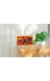 Maa Kaali Photo Frame - 8x14 Inch Brown Wooden Frame | Hindu Gods Wall Decor For Home & Office