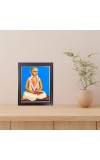 Hitech Sales Srila Narottama Das Thakur Photo Frame for Pooja Room, Temple Decor, Home Decoration and Gift (Wall and Tabletop, Rectangular, Polystyrene Frame, Printed Photo, 24 x 29 cm, Black)