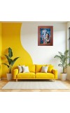 Lord Ganesha Photo Frame 21X25 Inch Religious Wall & Table Decor Frame | Lord Ganesha Spiritual Photo Frame For Home, Temple & Office | Decorative Hindu God & Goddess Frame (Pack Of 1) (F18102)