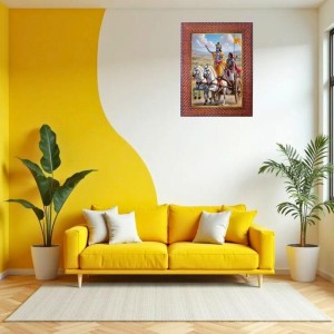 Lord Ram Mata Sita Photo Frame 15X19 Inch Religious Wall & Table Decor Frame | Lord Ram Mata Sita Spiritual Photo Frame For Home, Temple & Office (F18167X15X19)