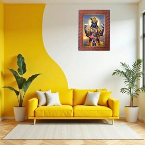 Lord Hanuman Photo Frame 21X25 Inch Religious Wall & Table Decor Frame | Lord Hanuman Spiritual Photo Frame For Home, Temple & Office | Decorative Hindu God & Goddess Frame (Pack Of 1) (F18084)