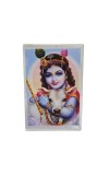 HiTechMart Shree Krishna with Divine Cow Acrylic Photo Frame – Hindu Spiritual Home Décor, Religious Gift, Desk & Wall Art