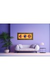 God Goddess Photo Frame - 8x14 Inch Brown Wooden Frame | Hindu Gods Wall Decor For Home & Office