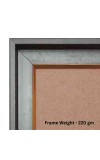 HiTechMart Dark Polystyrene 7x9 Picture Frame Wooden Photo Frame with Glass Front Decorative Frame for Tabletop Display Ideal for Wedding, Family, or Office Décor