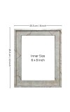HiTechMart Polystyrene 8x10inch Picture Frame Modern Style Photo Frame with Acrylic Glass Front, Tabletop Display Ideal for Family Portraits or Gift