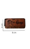 Hitech Sales Beautiful Designer Home Side Key Stand Wooden Wall Shelf Keyholder with Mobile Holder for Wall Stylish for Living Room Kitchen,Door Entrance,Size-Standard,Color-Brown (with 5 Keys Hooks)